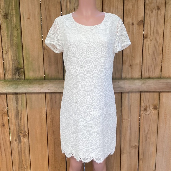 Laundry By Shelli Segal Dresses & Skirts - Laundry by Shelli Segal Short Sleeve Lace DressEUC